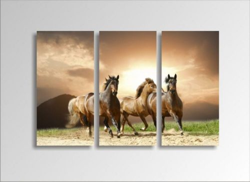 Digital Art vászonkép | 1230-S Running Horses THREE